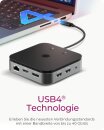 ICY BOX 7-in-1 USB4 DockingStation mit zweifacher Videoausgabe