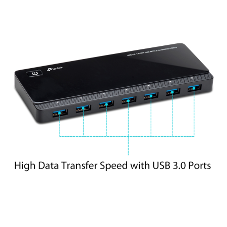 TP-Link USB-Hub, 7x USB-A 3.0 + 2x USB-A Ladeanschlüsse