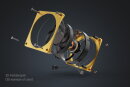 Alphacool Apex Stealth Metall Power Lüfter 3000rpm Gold (120x120x25mm)