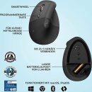 Logitech Lift Left for Business, Graphite, Logi Bolt, USB/Bluetooth