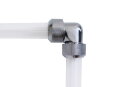 Alphacool Eiszapfen 16mm HardTube Anschraubtülle 90° L-Verbinder Acryl- Messingrohre - Chrome