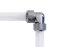 Alphacool Eiszapfen 16mm HardTube Anschraubtülle 90° L-Verbinder Acryl- Messingrohre - Chrome