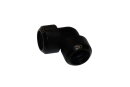 Alphacool Eiszapfen 16mm HardTube Anschraubtülle 90° L-Verbinder Acryl- Messingrohre - Deep Blac