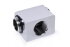 Alphacool Low Profile ES L-Verbinder drehbar G1/4 AG auf G1/4 IG - Chrome