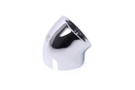 Alphacool Eiszapfen L-Verbinder 45° G1/4 IG auf G1/4 IG - chrome