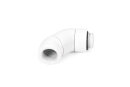 Alphacool Eiszapfen Winkeladapter Doppel-45° drehbar G1/4 AG auf G1/4 IG - White
