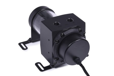 Alphacool Core 100 Aurora Ausgleichsbehälter Acetal/Acryl mit Apex Pumpe