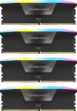 DDR5-5200 192GB Corsair Vengeance RGB schwarz DIMM Kit (4x48GB)