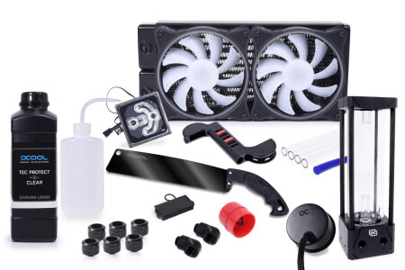 Alphacool Core Hurrican 240mm XT45 HardTube Wasserkühlungs Set EOL