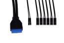 Alphacool ES Front I/O-Panel mit USB 3.0 und Kabelsatz für Servergehäuse