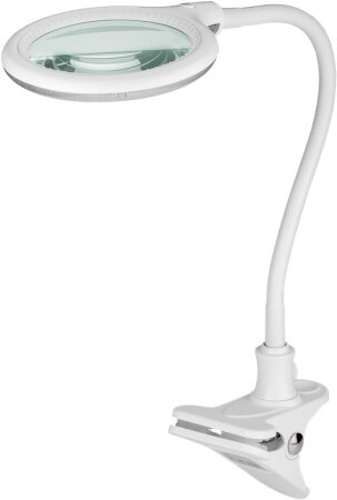 Goobay LED-Klemm-Lupenleuchte, 6 W, weiß