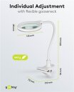 Goobay LED-Klemm-Lupenleuchte, 6 W, weiß