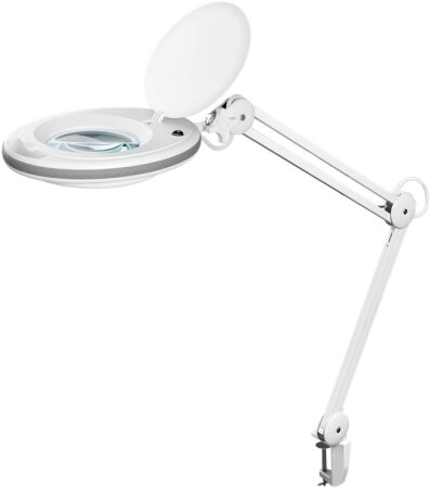 Goobay LED-Klemm-Lupenleuchte, 8 W, weiß