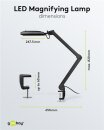 Goobay LED-Klemm-Lupenleuchte, 9 W, schwarz