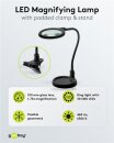 Goobay LED-Stand-/Klemm-Lupenleuchte, 6 W, schwarz