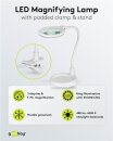 Goobay LED-Stand-/Klemm-Lupenleuchte, 6 W, weiß