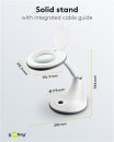 Goobay LED-Stand-Lupenleuchte, 6 W, weiß