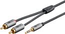 Goobay Kabel 3.5mm Klinke St. > 2x Cinch St., 0,5 m