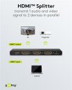 Goobay HDMI™-Splitter 1 auf 2 (4K @ 60 Hz)