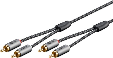 Goobay Kabel Cinch 2-fach, 0,5 m
