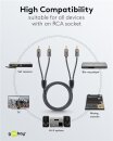 Goobay Kabel Cinch 2-fach, 0,5 m