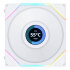 Lian Li Uni Fan TL LCD 120 RGB Reverse Blade, weiß, 3er-Pack, LED-Steuerung, 120mm