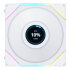 Lian Li Uni Fan TL LCD 120 RGB Reverse Blade, weiß, 3er-Pack, LED-Steuerung, 120mm