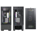 Montech Sky Two, schwarz, Glasfenster