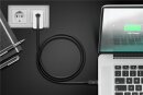 Goobay Kabel USB-C > USB-C Sync & Charge, USB4 Gen 3x2, 100W, schwarz, 0,8 m
