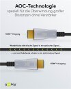 Goobay Kabel Optisches Hybrid Ultra HDMI mit Ethernet (8K@60Hz), 80m