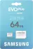 Samsung microSDXC EVO Plus 2024 R160 microSDXC 64GB Kit, UHS-I U1, A1, Class 10