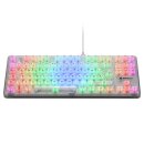 Sharkoon Crystal Shark, White, LEDs RGB, KKT Kang White V3, USB, DE