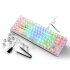 Sharkoon Crystal Shark, White, LEDs RGB, KKT Kang White V3, USB, DE