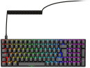 Sharkoon Skiller SGK50 S2, schwarz, LEDs RGB, hot-swap, Gateron BROWN, USB, DE