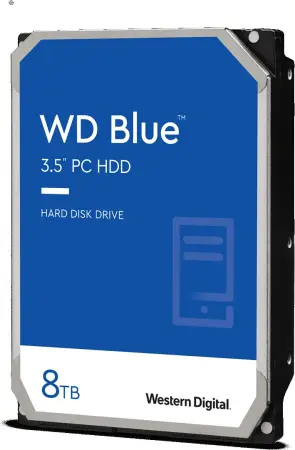 WD Blue 8TB, 512e, SATA 6Gb/s