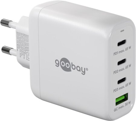 Goobay Ladeadapter 230V > Multiport PD GaN 68W weiß