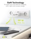Goobay Ladeadapter 230V > Multiport PD GaN 68W weiß
