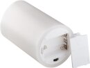 Goobay 4er-Set LED-Echtwachs-Kerzen, weiß