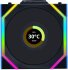 Lian Li Uni Fan SL Wireless LCD 120 ARGB Reverse Blade, schwarz, 120mm