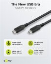 Goobay Kabel USB-C > USB-C, USB4 40Gbit/s, 240W, 1,0 m
