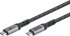 Goobay Kabel USB-C > USB-C Textil grau, USB4 40Gbit/s, 240W, 1,8 m