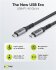 Goobay Kabel USB-C > USB-C Textil grau, USB4 40Gbit/s, 240W, 1,8 m