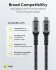 Goobay Kabel USB-C > USB-C Textil grau, USB4 40Gbit/s, 240W, 1,8 m