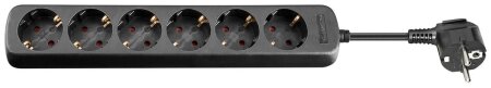 Goobay Steckdosenleiste 6-fach, 3m, schwarz