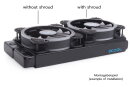 Alphacool Shroud & Entkopplung 120mm (7mm stark) inkl. 4x M3x37mm Schrauben