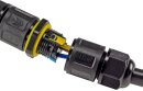 Kabelverbinder T-Form, IP68, 450V/24A Klemmanschluss, für Kabel Ø 6-11mm