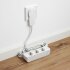 Schutzkontakt-Steckdosenleiste 3-fach 3600W, 2m Kabel, weiß, Flachstecker