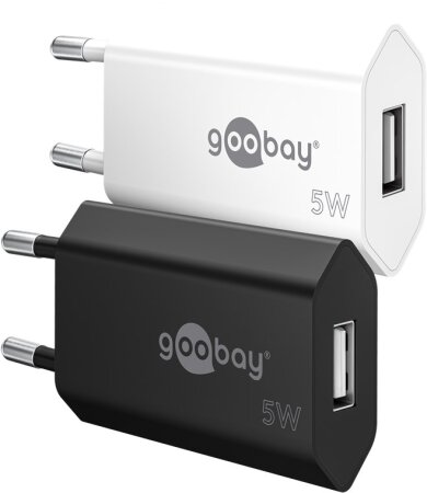 Goobay Ladeadapter 230V > USB-A 5W schwarz