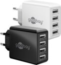 Goobay Ladeadapter 230V > 4x USB-A 30W weiß
