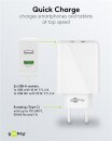 Goobay Ladeadapter 230V > 2x USB-A QC 28W weiß